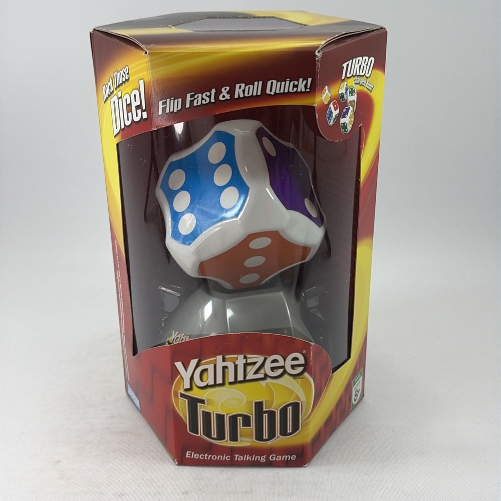 NIB Yahtzee Turbo 2006 Hasbro Electronic Talking Dice Game